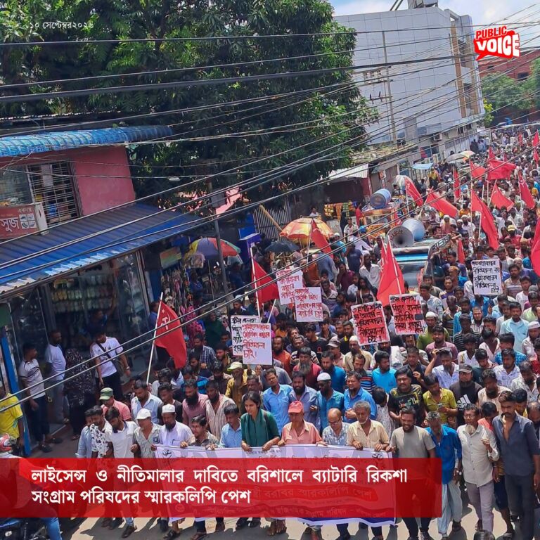 ব্যাটারিচালিত রিকশা বন্ধ নয়, চাই নিরাপদ চলাচলের অধিকার